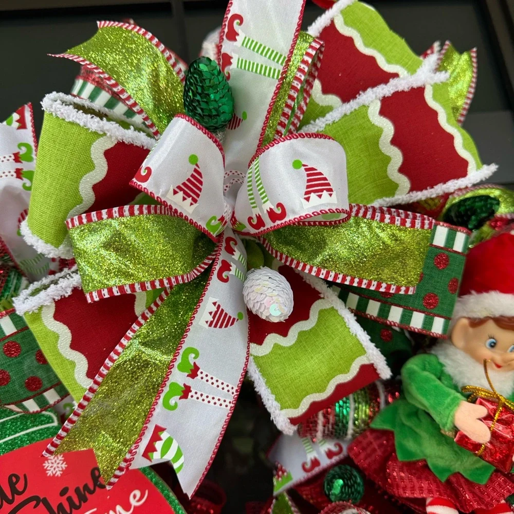 Elf Christmas Wreath